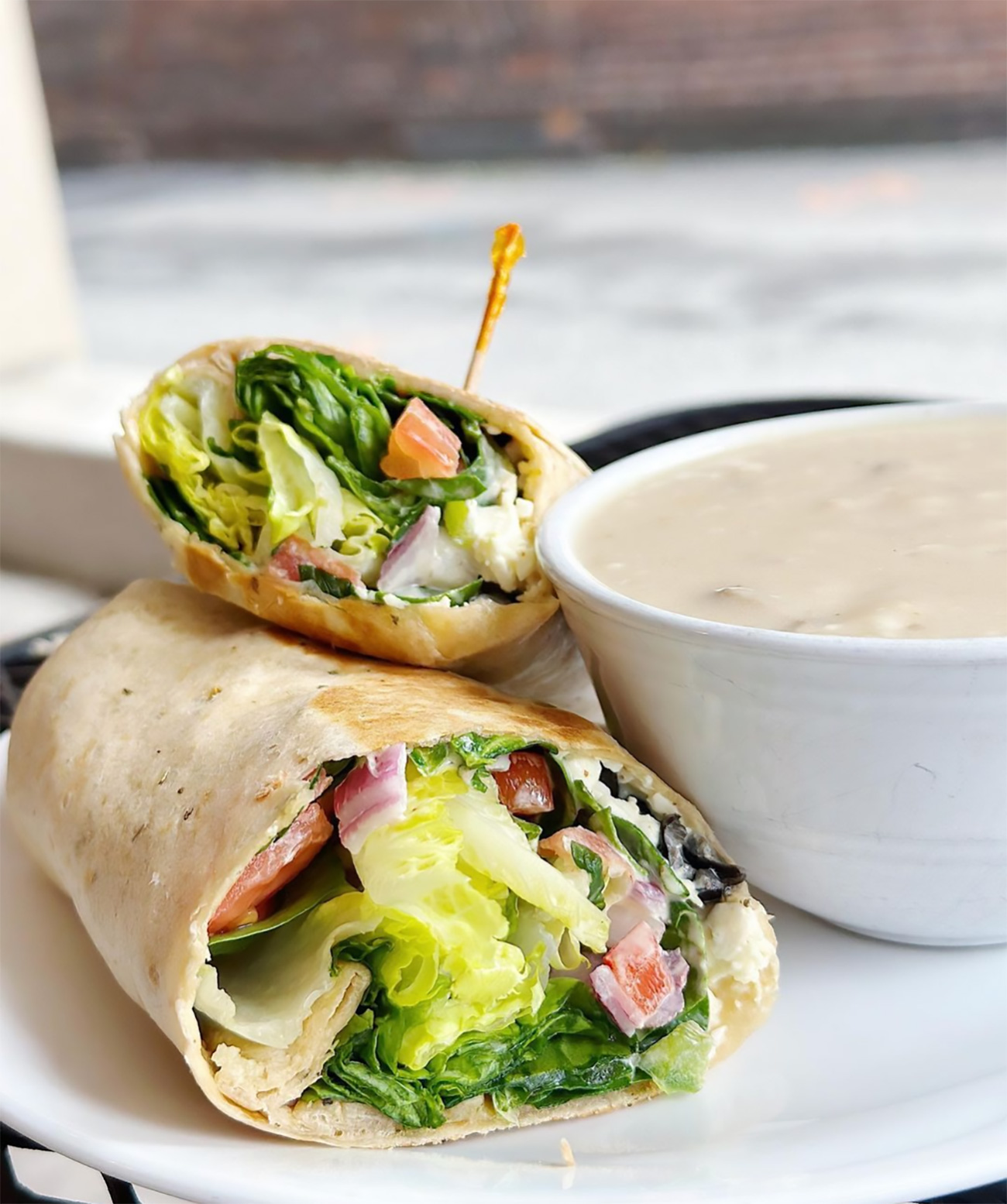 wrap and soup